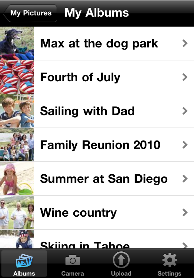 Shutterfly for iPhone free app screenshot 1