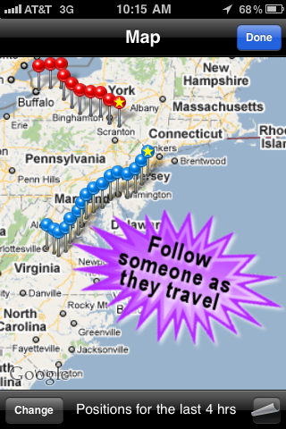 Phone Tracker for iPhones (Follow your friends with your phone) free app screenshot 3