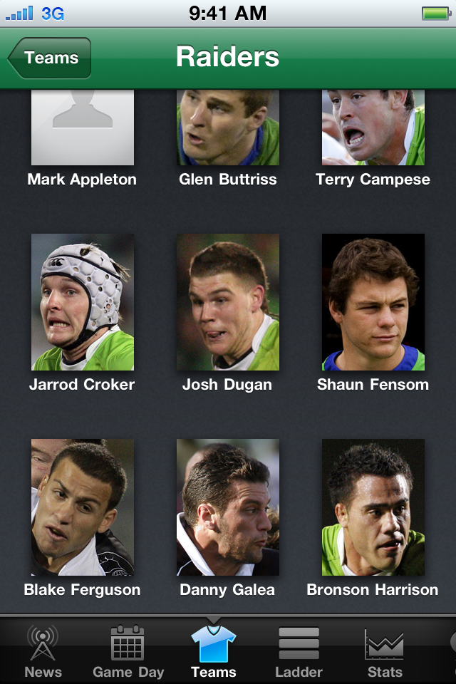 NRL Rugby League Live 2011 free app screenshot 4