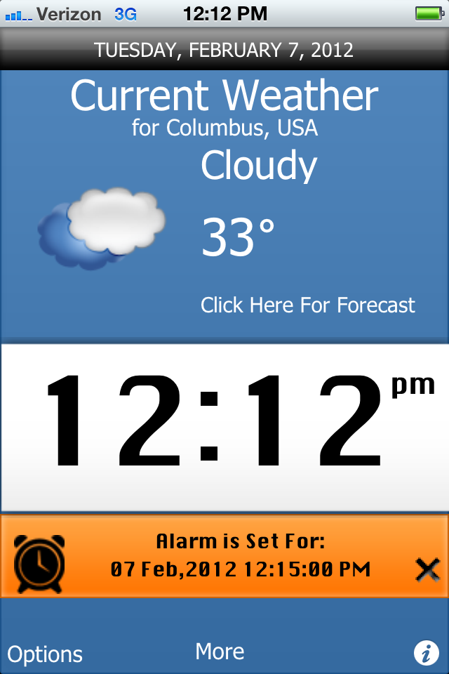Alarm Clock Free + Weather, Simple and Reliable
