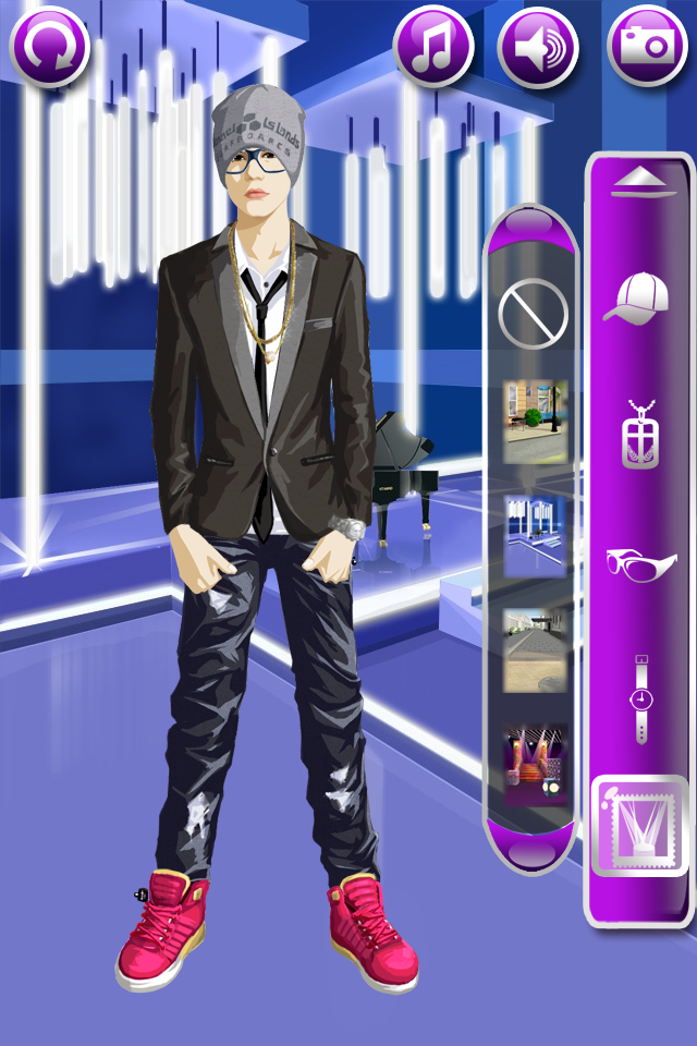 Justin Bieber Dress Up Games Music Role Playing Entertainment free app