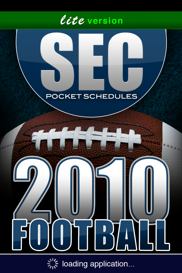 SEC Football Lite Edition for My Pocket Schedules free app screenshot 1