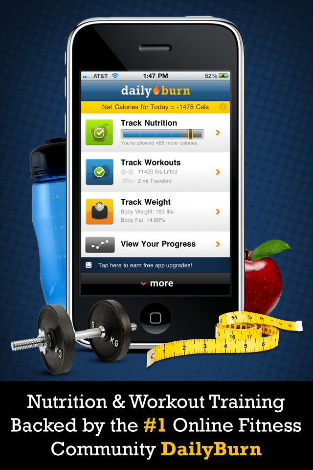 DailyBurn - Calorie, Workout, and Fitness Companion free app screenshot 1