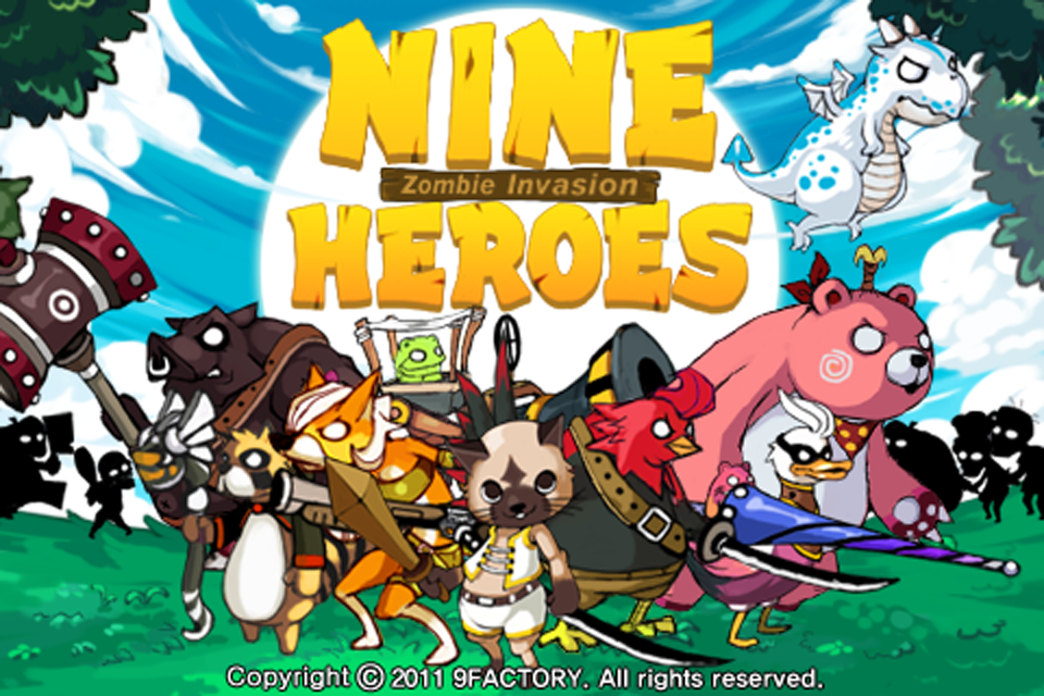 Free 9Heroes Defence iPhone Game