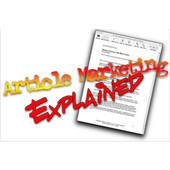 Article Marketing Explained