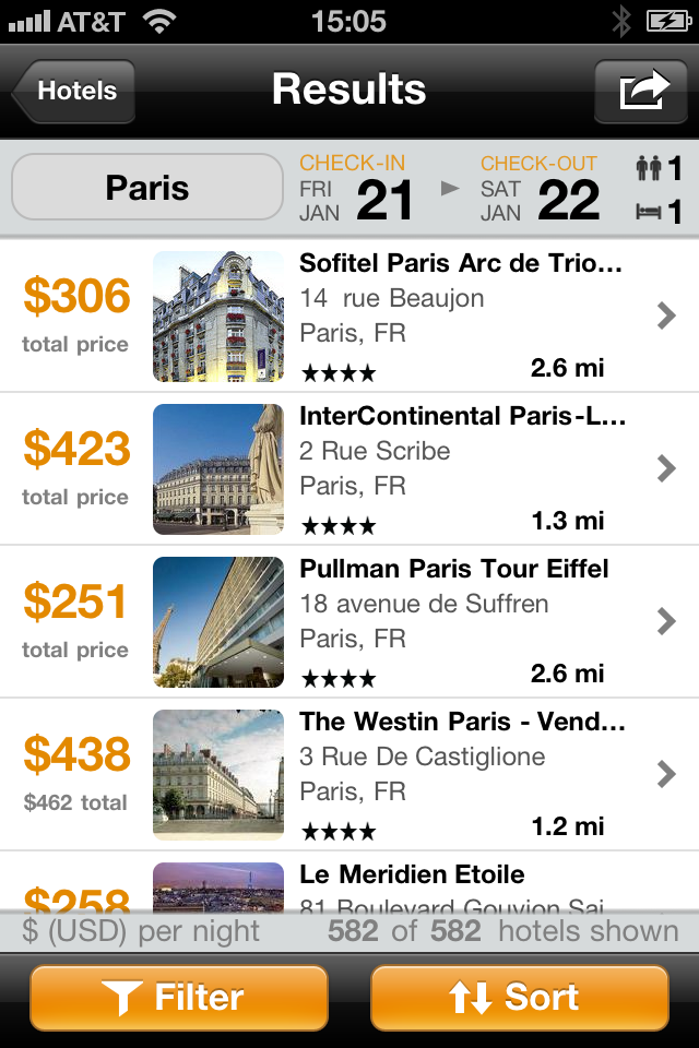 KAYAK Flight, Hotel Search free app screenshot 3