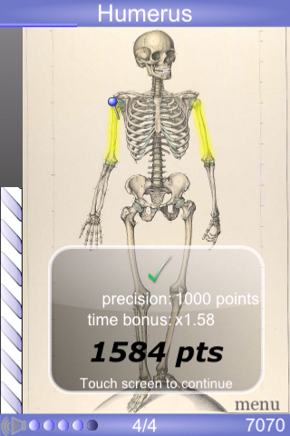 Speed Anatomy Lite (Quiz) free app screenshot 2