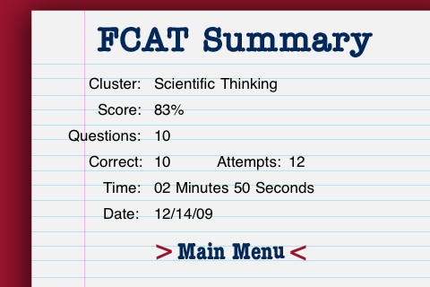 FCAT Tutor - Science Grade 11 (Lite) free app screenshot 4