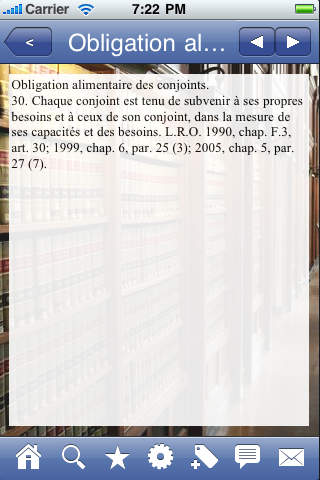 Ontario Family Law - Loi sur le droit de la famille. screenshot 2
