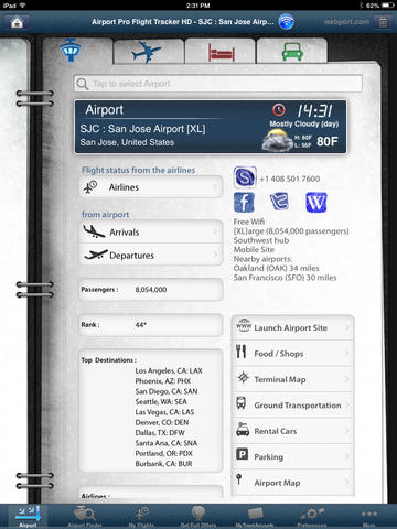 San Jose Airport Pro (SJC) Flight Tracker radar Mineta screenshot 3