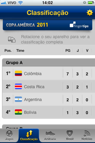 Captura de pantalla del iPhone 4