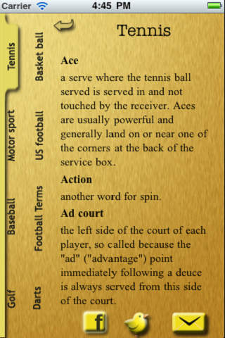 Sports Glossary screenshot 3