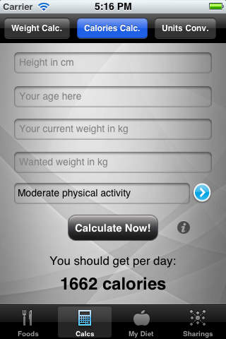Diet & Calories Tracker PRO Screenshot 3