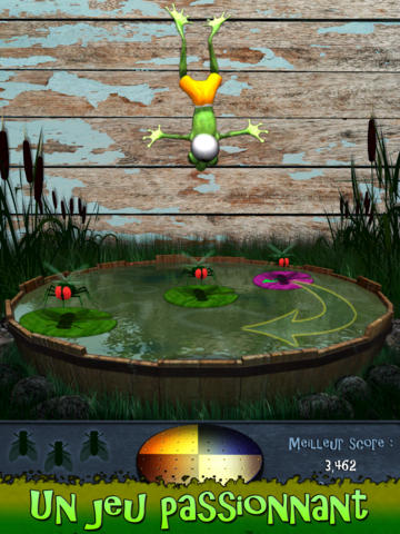 Slyde the Frog™ HD Free - the Feverish Froggy Flying Fun Fest Game! screenshot 2