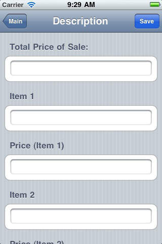 Bill of Sale screenshot 2