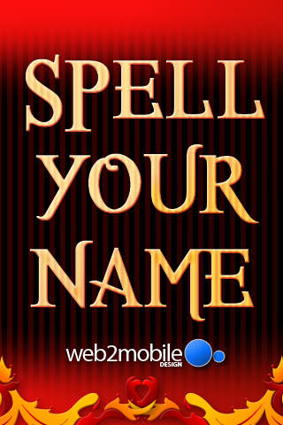 Spell My Name - L - Red and Gold screenshot 4