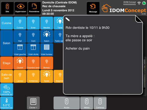 iDom V3 pour iPad screenshot 2