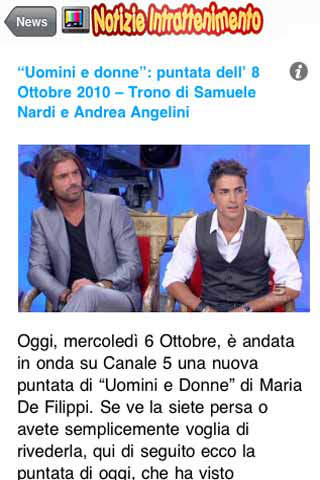 Notizie Intrattenimento screenshot 4