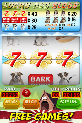Adorable Dog Slots - Lucky Dog Slot Machine - Free Casino Game screenshot 3