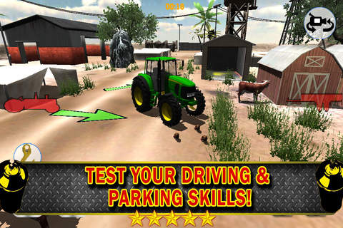 A 3D Farm Parking Simulator PRO - Full Tractor Driving Games Version screenshot 3
