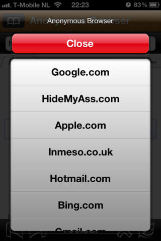 Anonymous Browser screenshot 3