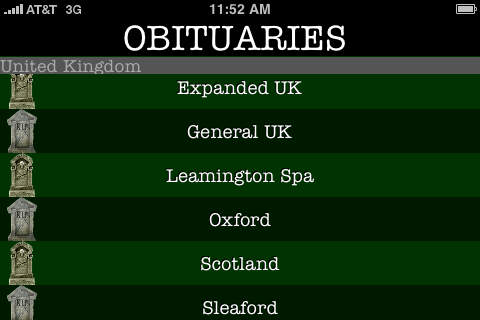 Obituaries screenshot 4