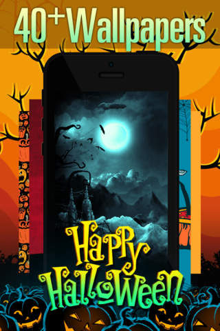 Halloween Home Screen Wallpaper Maker - iOS 7 Edition screenshot 3