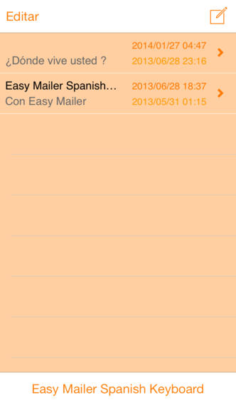 Captura de pantalla del iPhone 4