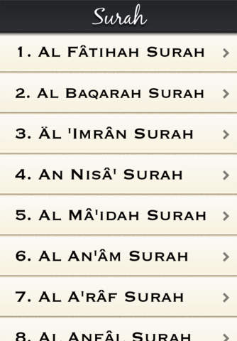 Surah Recitations - 114 pcs. - The Holy Quran