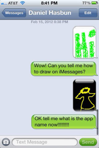 Color Texting Drawing