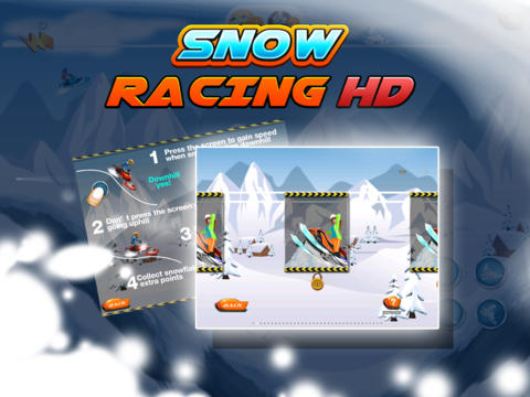 Snow Racing HD screenshot 3