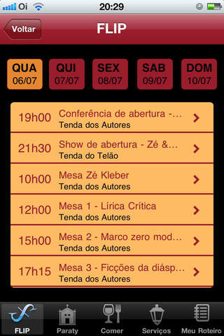 Captura de pantalla del iPhone 3