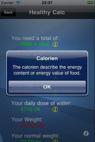 Healthy Calc - Alle Deine Gesundheitswerte in D... screenshot 4