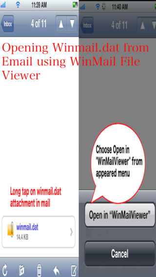 Winmail Viewer for iPhone 6 iPhone 6 Plus iPad Air iPad Mini