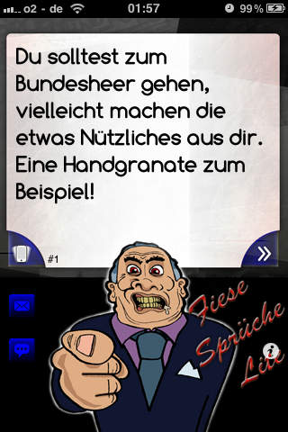 Fiese Sprüche Lite screenshot 2