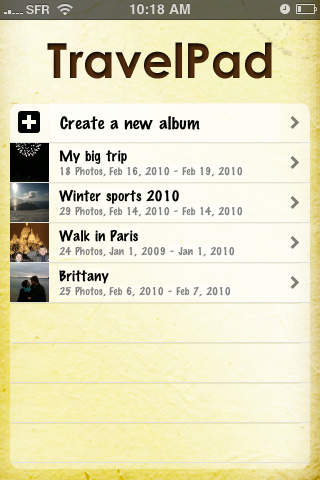 TravelPad: Travel Photo Album screenshot 2