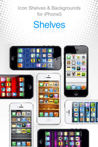 Icon Shelves & Backgrounds for iPhone 5 screenshot 2