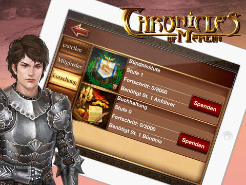 Chronicles of Merlin fürs iPad screenshot 2