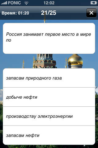 Русский тест screenshot 2