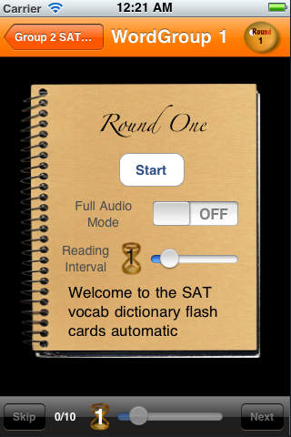 SAT vocab dictionary flash cards 1030 screenshot 4