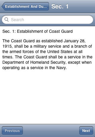 U.S.C. Title 14: Coast Guard screenshot 2