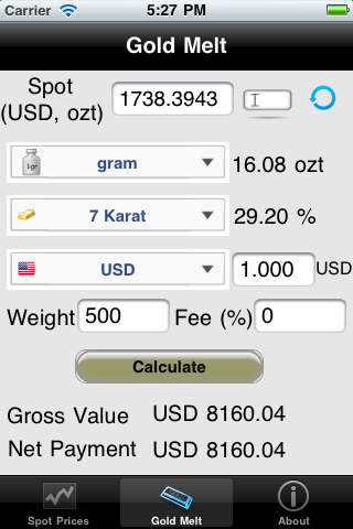 KaratsandCoins Lite screenshot 2