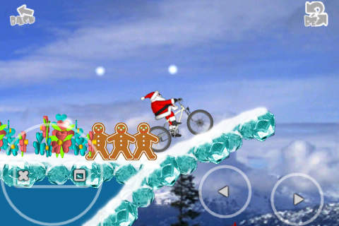 Santa on a Bike FREE screenshot 2