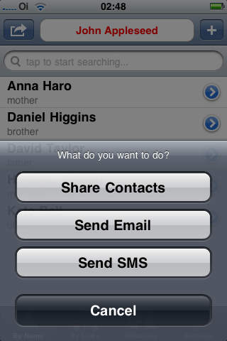 Connect - set up the relations between your Address Book’s Contacts screenshot 3