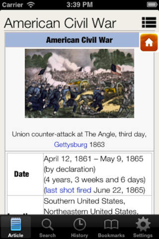 Civil War Encyclopedia screenshot 4