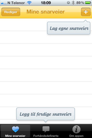 SMS Snarveier screenshot 3