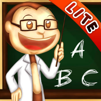 ABC & 123 Monkey Professor Lite - Learn to Write Letters and Numbers for Kids, Hear Letters Pronounced LOGO-APP點子