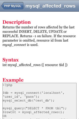 PHP MySQL screenshot 2