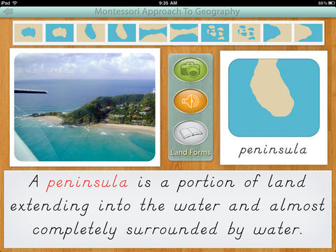 【免費教育App】Land & Water Forms - A Montessori Approach To Geography-APP點子