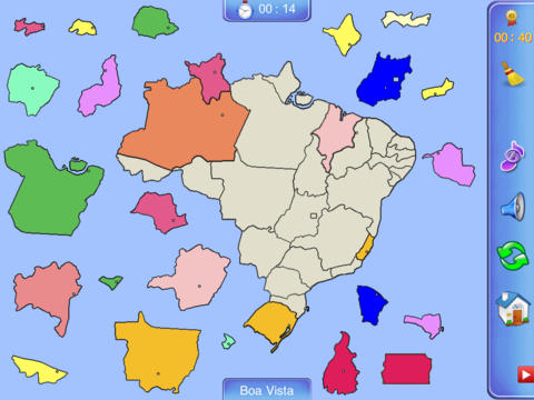 Brazil Puzzle Map